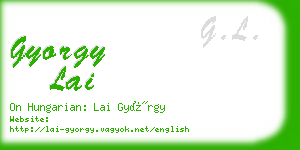 gyorgy lai business card